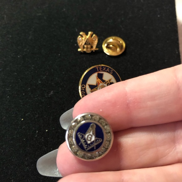Vintage Freemasonry Masonic tie tack lapel pin coin bundle - Picture 4 of 12